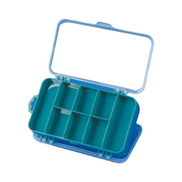 Double Sided Storage Box Screws Fishing Lure Fasteners Hooks Nuts Tackle  Case Grids Organizer Portable Household Container Reusable Green 