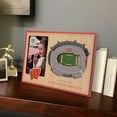 thumbnail image 2 of IDNA Wisconsin Badgers 3D StadiumViews Picture Frame, 2 of 5