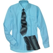Big Men's Shirt, Tie and Handkerchief Box Set, Size 2 XL
