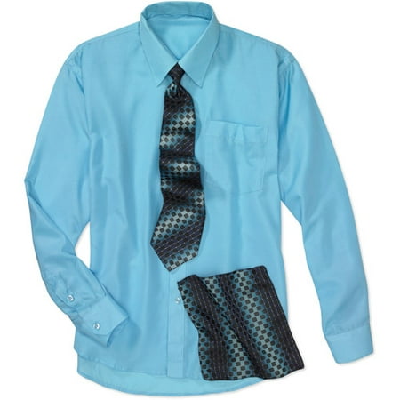 Big Men's Shirt, Tie and Handkerchief Box Set, Size 2 XL