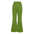 thumbnail image 6 of uublik Mid Rise Jeans for Women High Waisted Straight Jeans Loose Wide Leg Stretchy Denim Pants with Pockets, Army Green, 6 of 6