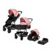 thumbnail image 1 of Carriola de Viaje para Bebe Plegable Ligera con Portabebe-Rosa, 1 of 9