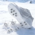 thumbnail image 2 of For Shoes Winter 10 Steel Teeth Shoe For On Non Chains For Shoes Shoes Against Smooth Ice For Hiking Shoes Outdoor Running Hiking Disposable Hair Covers Step on Shoe Covers Cowboy Boot Covers for, 2 of 4