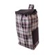 thumbnail image 2 of Bolsa de compras de tela Oxford plegable con bolsillos laterales, moderna Gris, 2 of 8