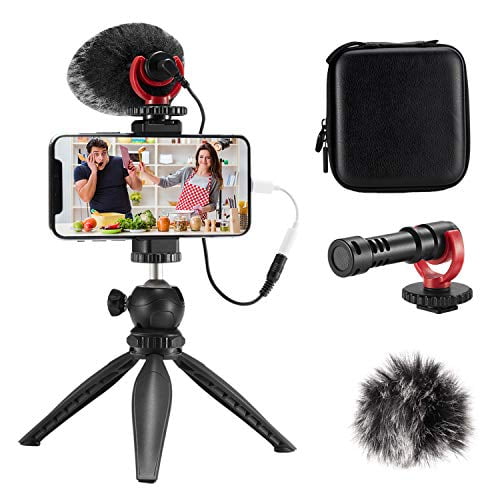 FULAIM Smartphone Video Microphone Kit, Shotgun Mic Rig Video Recording
