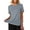Grey, variant on Daznico Women's Crew Neck Short Sleeve Breathable Athletic T Shirt Casual Summer Tops,M