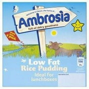 Ambrosia Low Fat Rice Pudding 4 X 125G x 4