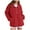 Red, variant on BangWanChi Womens Coats Winter Prime Women's Solid Winter Faux Coats Long Sleeve Lapel Pockets Fleece Jacket Casual Trendy Outerwear Blue L