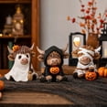 thumbnail image 6 of 3 PCS Highland Cow Figurines, Halloween Resin Highland Cow Statue Farmhouse Christmas Desktop Decorations, Calf Lovers Creative Xmas Decorations, Garden Kitchen Mantle Display Gift, 6 of 6