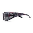 thumbnail image 3 of Womens Glare Blocking Polarized Lens 60mm Fit Over Oval Sunglasses Flower - Black, 3 of 4