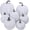 White, variant on BRISEZZS Fake Pumpkins Pink, Fall Decor - Harvest Decor Artificial Pumpkin 7 PCS Set for Halloween Thanksgiving Fall Decorations, Realistic Faux Pumpkins for Festive Home Decor