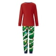 thumbnail image 4 of Family Matching Christmas Pajamas Christmas Tree Print Top Pant Sleepwear Set Soft Sleepwear, 4 of 10