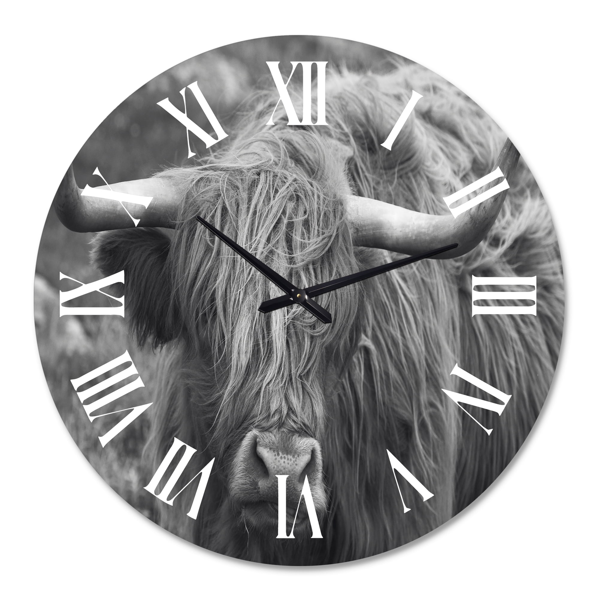 Designart 1 in Quartz Farmhouse Wall Clock