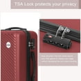 thumbnail image 3 of Sunbee 3 Piece Luggage Sets ABS Hardshell Hardside TSA Lock Lightweight Durable Spinner Wheels Suitcase, 3 of 8