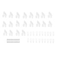 thumbnail image 2 of Kit de Klaxon de Contrôle, Angle de Gouvernail KT 4 Trous Réutilisables 20 Ensembles pour Avion RC, 2 of 8