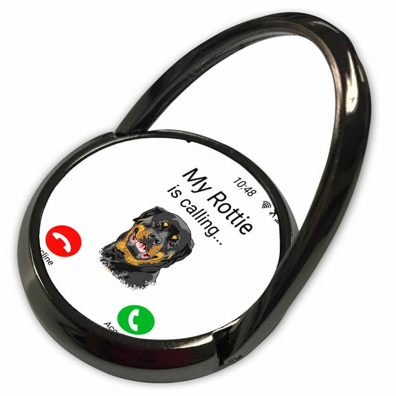 3dRose, My Rottie is calling Funny Incoming Phone Call Rottweiler Dog, Phone Ring