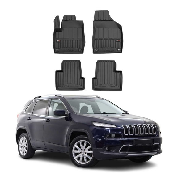 OMAC Premium Floor Mats for Jeep Cherokee 2014-2023 All-Weather Heavy Duty