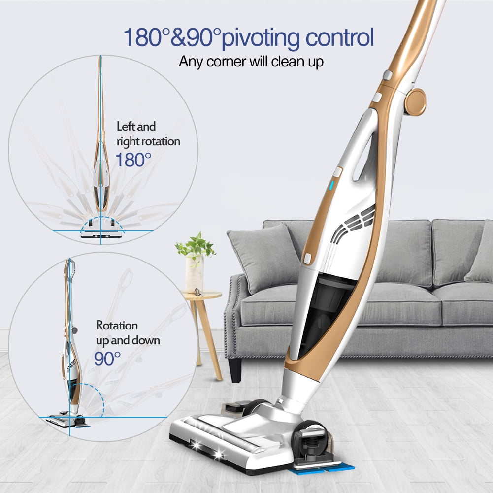 Electric Mop 3 in 1 Wet Dry Cordless Stick Vacuum Lightweight Handheld with Multiple Brush Comforday Cordless Vacuum Cleaner with LED Light Hardwood Floor Cleaner Machine for Home and Car