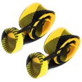 thumbnail image 1 of Reaction Tackle Fishing Rod Socks - Fishing Pole Sleeves and Covers for Baitcasting Rods, Spinning Rods Yellow/Black (Flat-Cast-7), 1 of 4