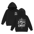thumbnail image 4 of ZHOGXU Girls Casual Hooded Sweatshirt Cartoon Letter Print Long Sleeve Pullover Hoodie With Pocket For Kids School Clothes Outdoor Daily Wear,Black,3-4 Years, 4 of 4