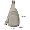 thumbnail image 2 of Versatile mini crossbody bag, ladies simple pu large capacity chest bag, 2 of 5