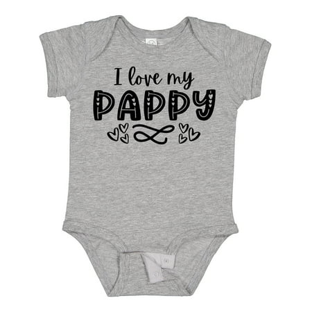 

Inktastic I Love My Pappy with Hearts Gift Baby Boy or Baby Girl Bodysuit