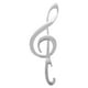 thumbnail image 1 of Abridor de botellas de vino/cerveza con forma de nota musical (plateado), 1 of 7