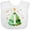 AA-White, variant on Inktastic 1st Birthday Green Christmas Tree with Yellow Star Boys or Girls Baby Bib