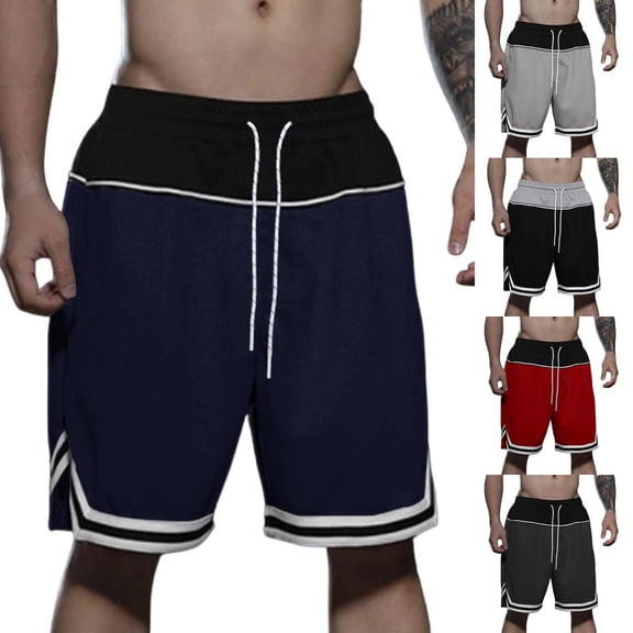 Men's 11" Athletic Shorts Quick Dry Elastic Performance Basketball Shorts with Pockets Navy