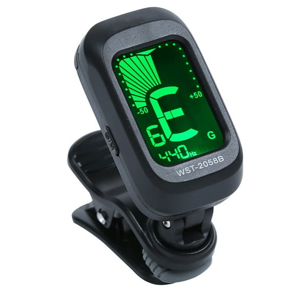 Ayyufe Guitar Tuner LCD Display Compact ABS Clip On Chromatic Digital Tuner for Guitar