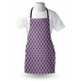 thumbnail image 4 of Plaid Apron, Continuous Print of Squares Lines Stripes Illustration in Purple Tones, Unisex Kitchen Bib with Adjustable Neck for Cooking Gardening, Adult Size, Lavender Violet Dimgray, by Ambesonne, 4 of 4