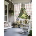 thumbnail image 4 of nqOlkjepod Outdoor Curtains for Patio Waterproof, Pink Striped Outdoor Privacy Panels Grommet, Rustic Pink Stripe Modern Art Beige Blackout Outside Curtains for Porch/Cabana 54"x108", 1 Panel, 4 of 8