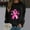 Black, variant on CLOISE Pink Breast Cancer Sweatshirt Women Breast Cancer Support Sweatshirts Ribbon Oversized Round Neck Long Sleeve Hoodie Cancer Awareness Shirts Loose Pullover Blouses Outfits Black XL