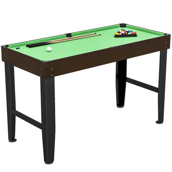 Soozier 55" Mini Pool Table, Billiard Table Set for Kids and Adults, Green