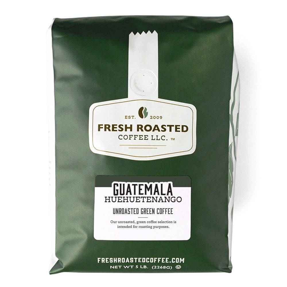 Fresh Roasted Coffee, Green Guatemalan Huehuetenango Coffee Beans, 5 lb