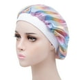 thumbnail image 2 of Yoyauz Satin Hat Sleep Hair Cap - Silk Hat, Suitable For Various Hairstyles, Equipped With Elastic Soft Band For Hair Care, 2 of 5