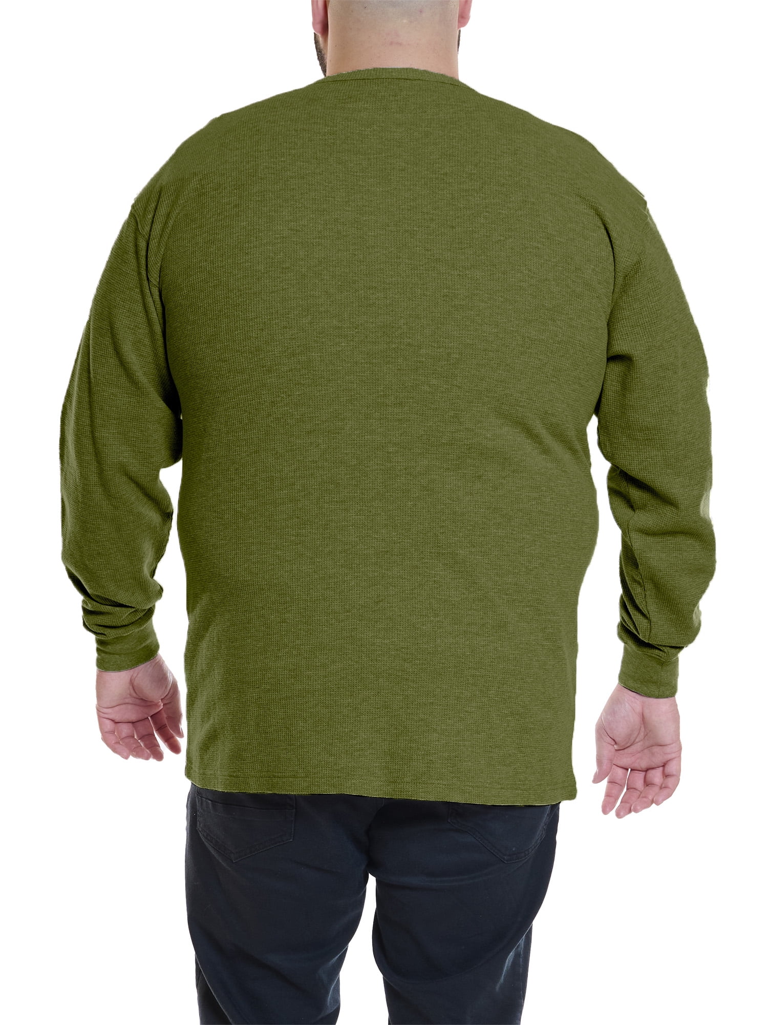 Wrangler Men's Big and Tall Long Sleeve Thermal Pocket T-Shirt ,Big size up to 6XL and Tall Size up to 5XT