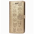 thumbnail image 3 of Étui à Rabat pour FOXDOCK OPPO A52 / A72 / A92, Chat Chien en Relief PU Cuir avec Fentes pour Cartes, Support, 3 of 6