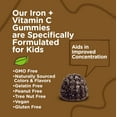 thumbnail image 6 of Viteey Iron Gummies for Kids with Vitamin C, Daily Iron Supplement, Grape Flavor, 120 Ct, 6 of 7