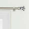 thumbnail image 4 of Mainstays 3/4" Acrylic Faceted Curtain Rod, 30-84", Nickel, 4 of 8