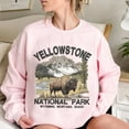 thumbnail image 6 of Yellowstone National Park Bison Crewneck Sweatshirt – Vintage Wildlife Nature Pullover, 6 of 6