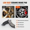 thumbnail image 4 of KFFKFF Front Brake Assembly for 2007-2017 Chevy Traverse, Buick Enclave, GMC Acadia, Saturn Outlook, Includes 12.8" Drilled & Slotted Rotors with Ceramic Pads, 4 of 9