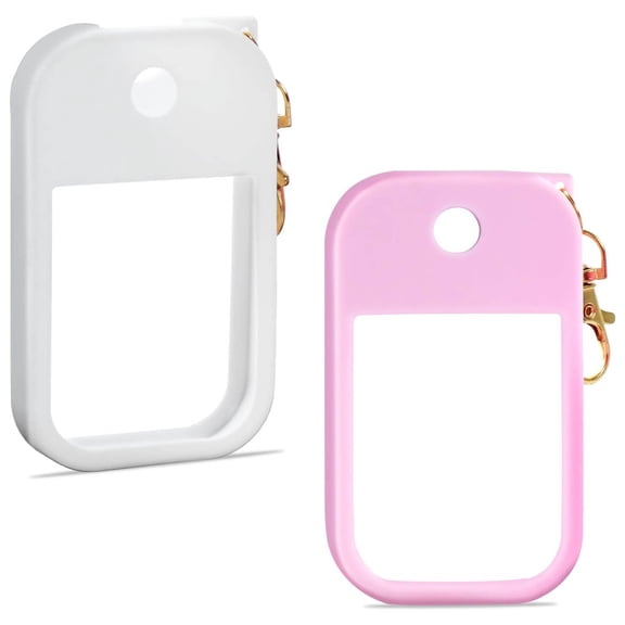 Soft-Touch Silicone Case Compatible with Touchland Hand Sanitizer Spray, Portable Protective Case with Metal Keychain