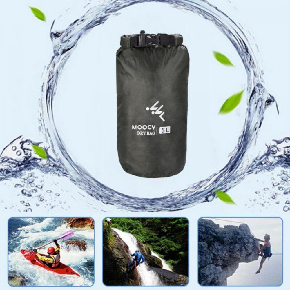 5L Waterproof Dry Bag – Lightweight Floating Backpack For Kayaking, Boating, Travel With Whistle (Rose Red Camo)