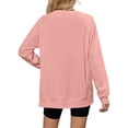 thumbnail image 2 of TEMOFON Long Sleeve Sweatshirts for Women Casual Tunic Tops Fall Crewneck Pullover Sweatshirts Loose Shirts for Women Winter Clothes, 2 of 9