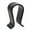 Black, variant on Wooden Headphone Holder Supporting Bar Desk Organizer, Headset Display Stand for Black