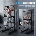 thumbnail image 6 of Fed Fitness Sportsroyals Power Tower Pull Up Bar Station, 450LBS Stable Pull Up Dip Station for Home Gym, 6 of 8