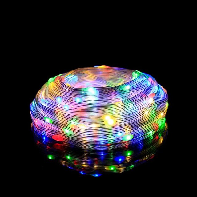 Guirnalda de luces de hadas para exteriores, guirnalda impermeable de 100/150M, cadena de luces estrelladas para boda, interior y exterior, decoraciones de jardín de Navidad