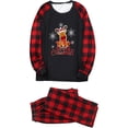 thumbnail image 2 of Penkiiy Pyjamas de Noël pour la Famille Ensemble de Pyjamas Assortis, Pyjamas de Noël à Carreaux Rouges avec Rennes pour Femmes Hommes Enfants Noir m, 2 of 8
