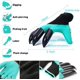 thumbnail image 4 of Guantes de jardín con garras - Guantes de jardín impermeables y transpirables para cavar, plantar, desmalezar, sembrar, proteger uñas y dedos, los mejores regalos de jardinería para mujeres y hombres (marrón) -Marrón- brillar Electrónica, 4 of 5